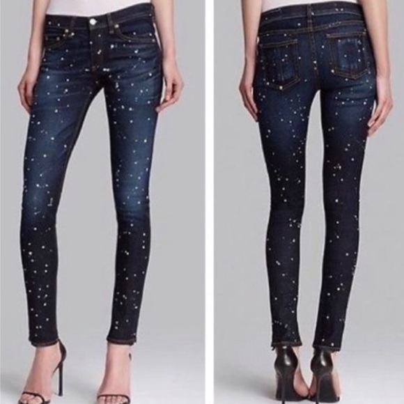 Rag & Bone | The Skinny In Anfield Splatter - Picture 4 of 4